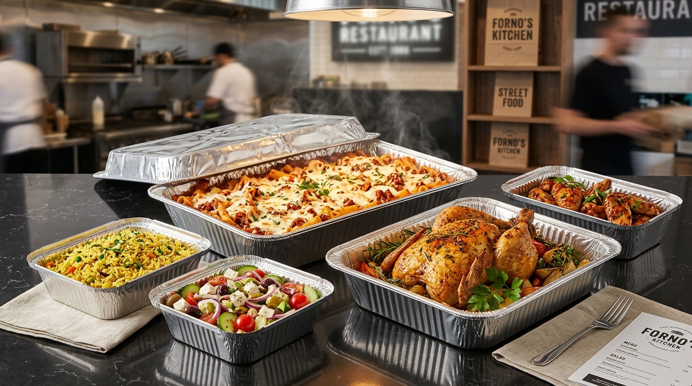 Heavy-Gauge Aluminum Foil Pans & Catering Trays